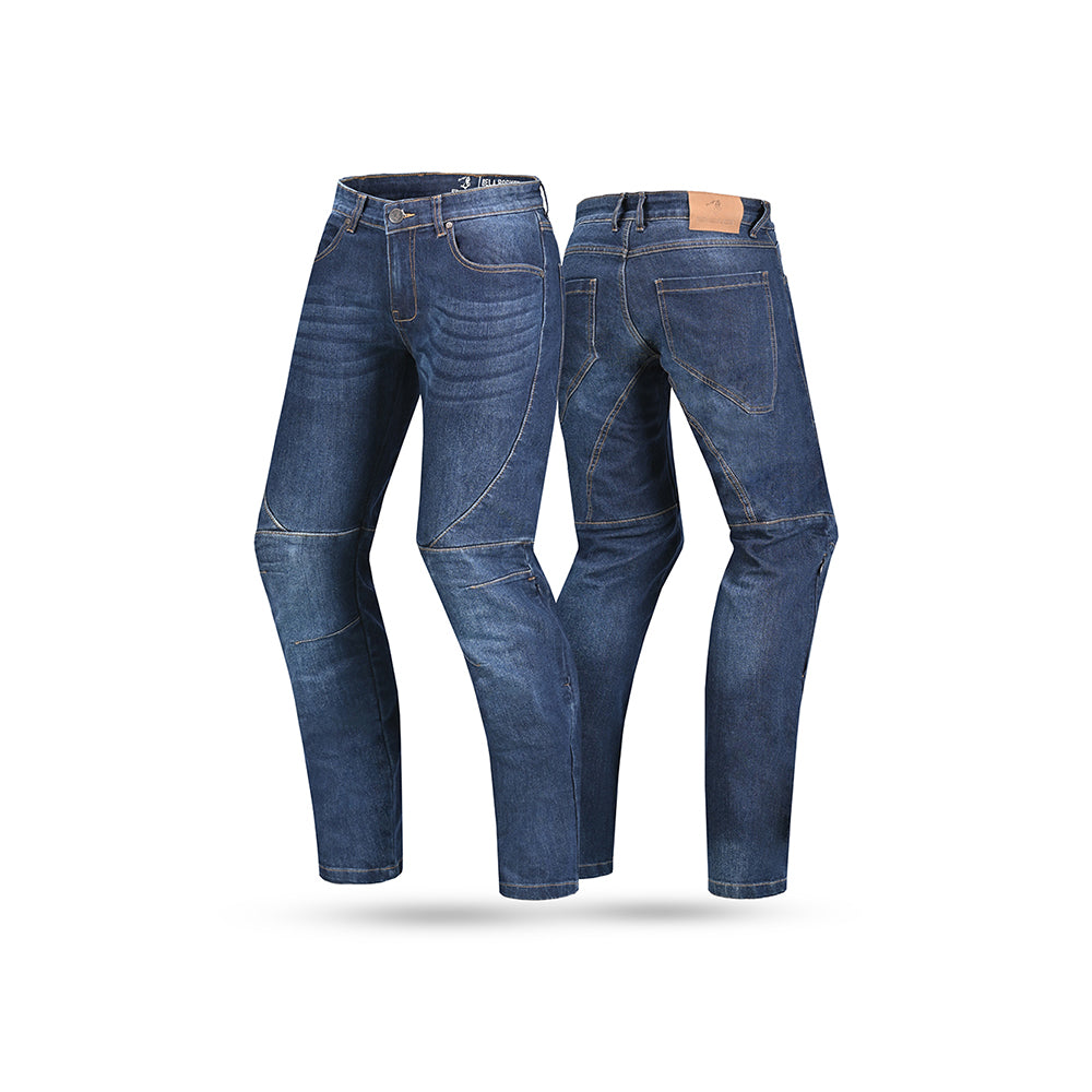 BELA Pantalon Rocker 30L Inseam Denim Jeans CE Azul
