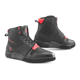 SHUA ODDIN BOTAS URBANA HOMBRE DE MOTO NEGRO ROJO