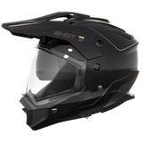 SHOT TREK MAX VISION RALLY CASCO DE MOTO NEGRO ARENA BRILLANTE