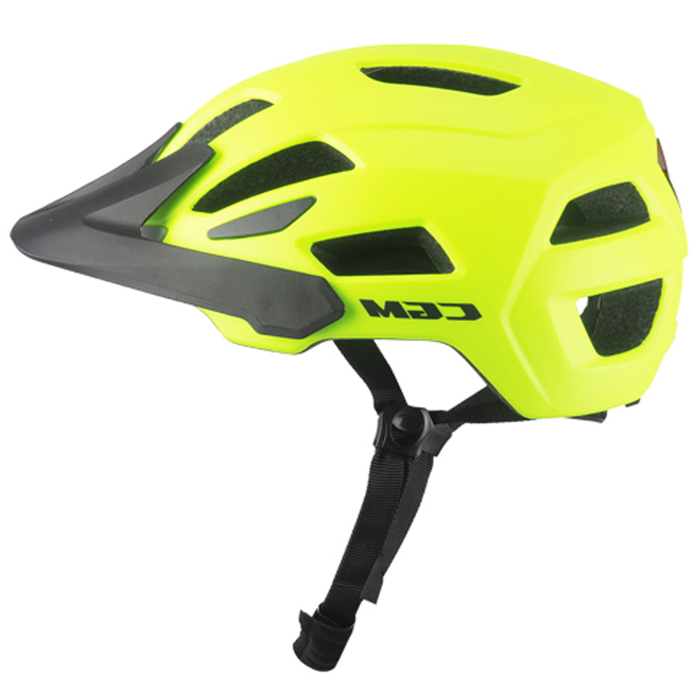 CGM 890A Sentiero Mono Casco Ciclista Urbano Giallo fluo opaco