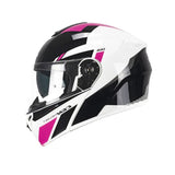 CGM 568S BER Sport Modular Casco Moto Fucsia Negro Fluo