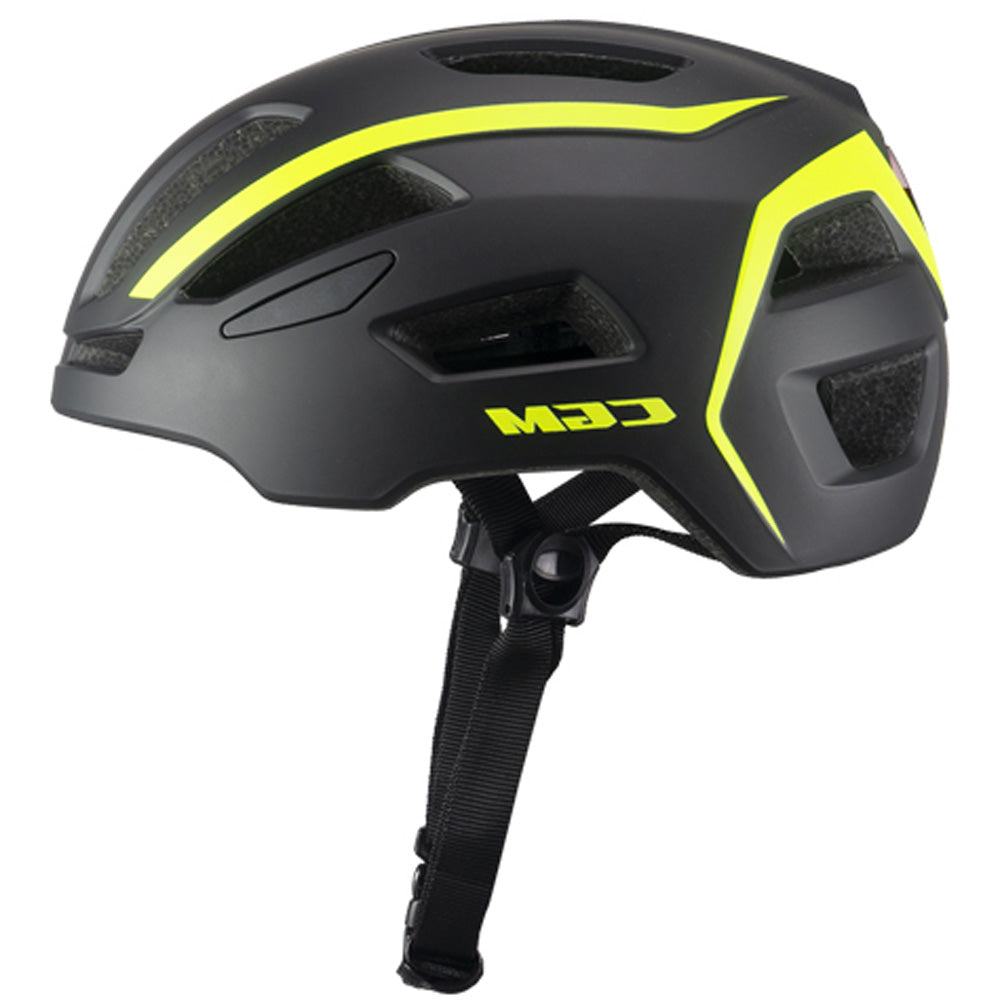 CGM 854G VIALE BICO Graphite Casco De Bicicleta Amarillo Fluorescente Mate