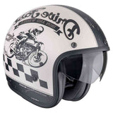 SCORPION BELFAST EVO DRIVE FAST Abierto Casco Crema mate -Negro - CASCO