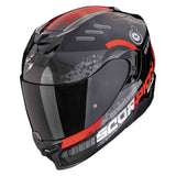 SCORPION EXO 520 EVO AIR TITAN INTEGRAL CASCO Negro metal-Rojo