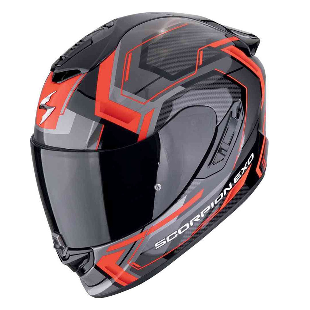 SCORPION EXO-1400 EVO AIR LINART INTEGRAL CASCO Negro Rojo