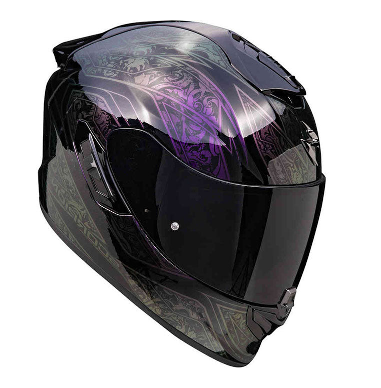 SCORPION EXO-1400 EVO II AIR  FANTASY INTEGRAL CASCO Negro-Camaleon