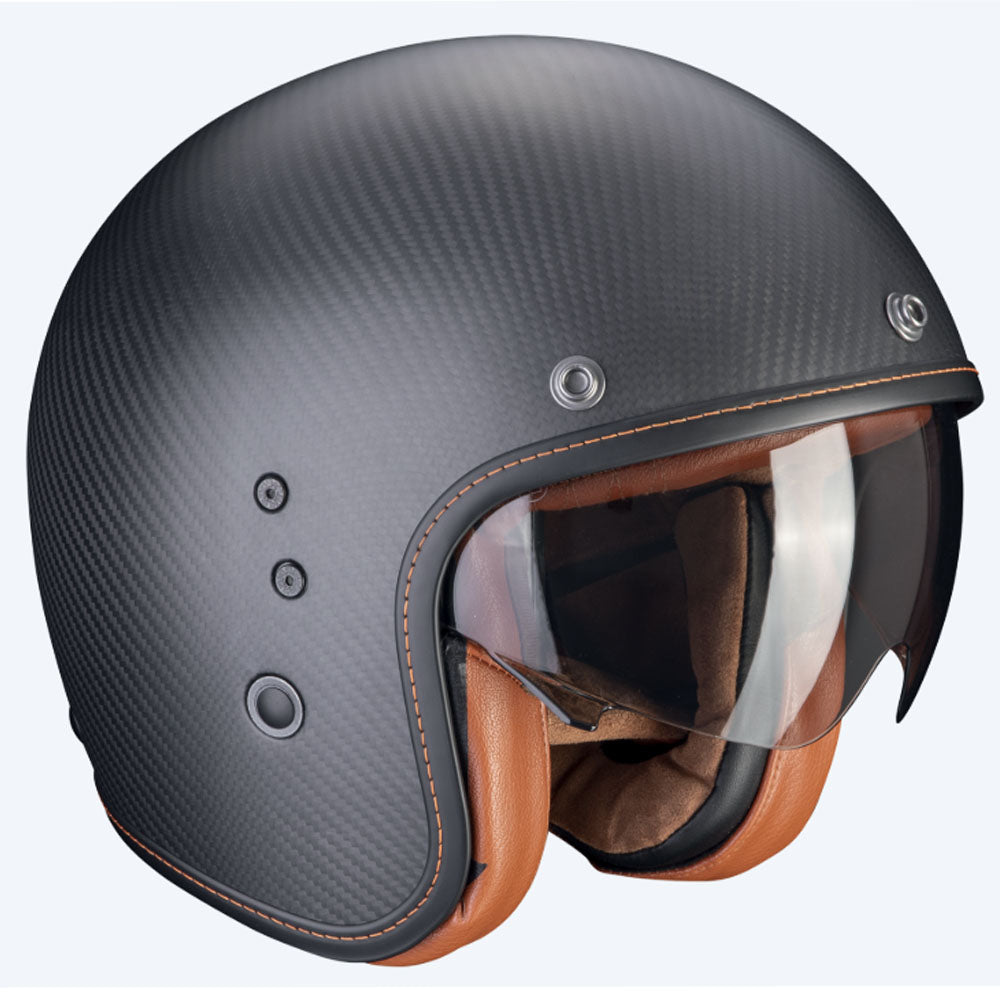 SCORPION BELFAST EVO CARBON SOLID ABIERTO CASCO Negro mate - CASCO
