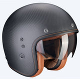 SCORPION BELFAST EVO CARBON SOLID ABIERTO CASCO Negro mate - CASCO