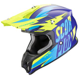 SCORPION VX 16 EVO AIR SLANTER Enduro Casco Azul Amarillo - CASCO