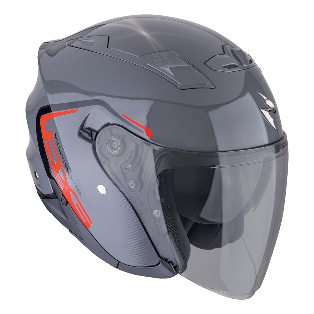 SCORPION EXO-230 CIT-E Abierto Casco Gris Rojo - CASCO