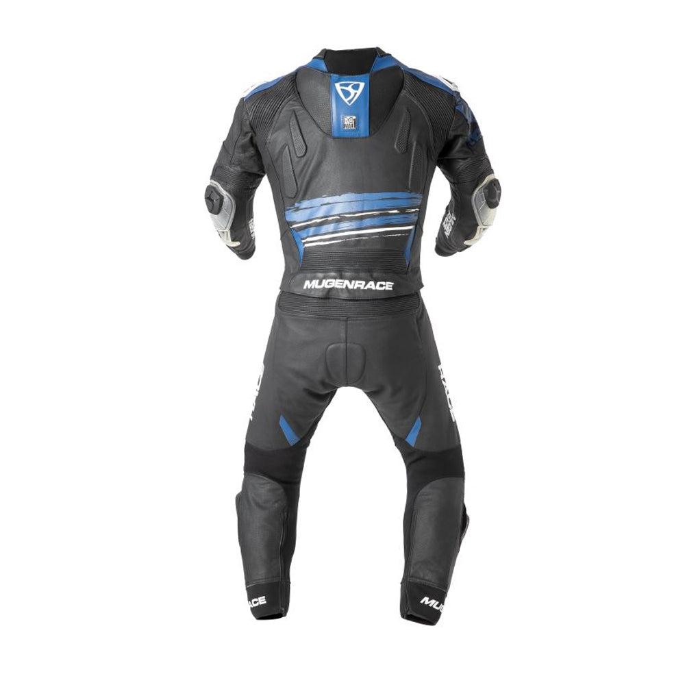 MUGENRACE MNR-2008 Rc Max Due Traje Cuero Blanco Negro Azul - Mono