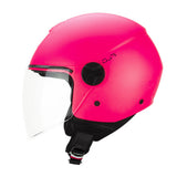 CGM 167A FLO MONO Cara Abierta Jet Casco Rosa Neón Mate Largo
