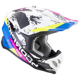 SCORPION VX 22 AIR CX motocross casco Blanco Negro Azul - CASCO