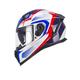 CGM 311G BLAST SPORT Moto Integrales Casco Blanco Azul