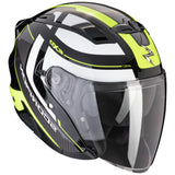 SCORPION EXO 230 PUL Abierto Casco Negro Amarillo neon - CASCO