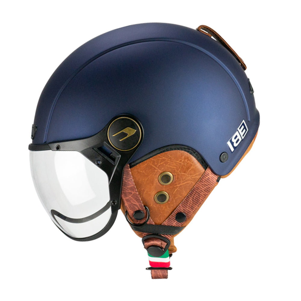 CGM 801V JET EBI VINTAGE Abierto Casco Azul satinado - CASCO