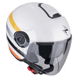 SCORPION EXO-CITY II BEE Urbano Moto Jet Casco Blanco Amarillo - CASCO