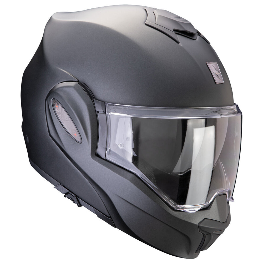 SCORPION Exo-Tech Evo Pro Solid Casco Modular Negro Pearl Mate - CASCO