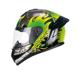 CGM 330R RIOT RIPPER Integral Casco Negro Verde Amarillo Fluo