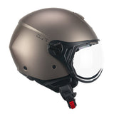 CGM 167A FLO MONO Abierto Jet Casco Gris Tórtola Satinado