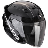 SCORPION EXO 230 QR Abierto Casco Negro Plata - CASCO