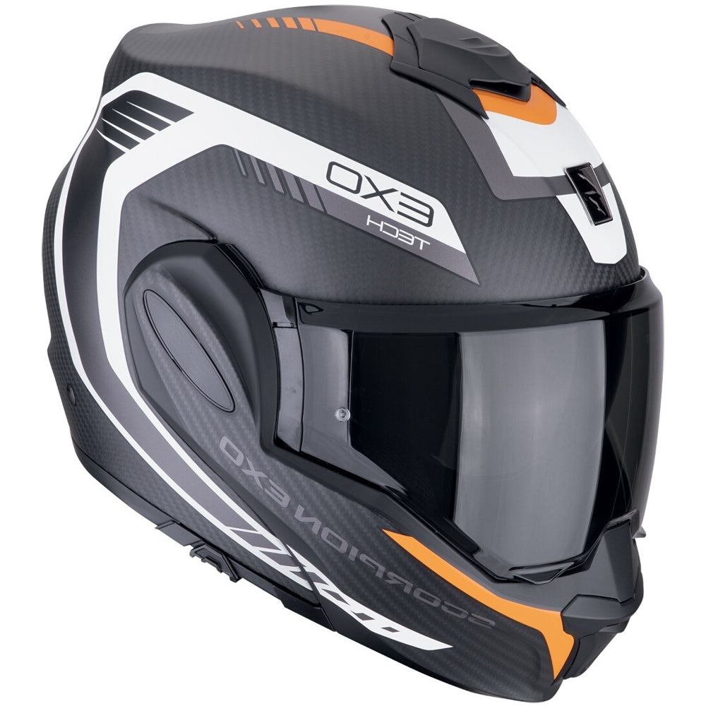 Scorpion EXO Tech Evo Carbon Cozy de motocicleta Casco modular - CASCO