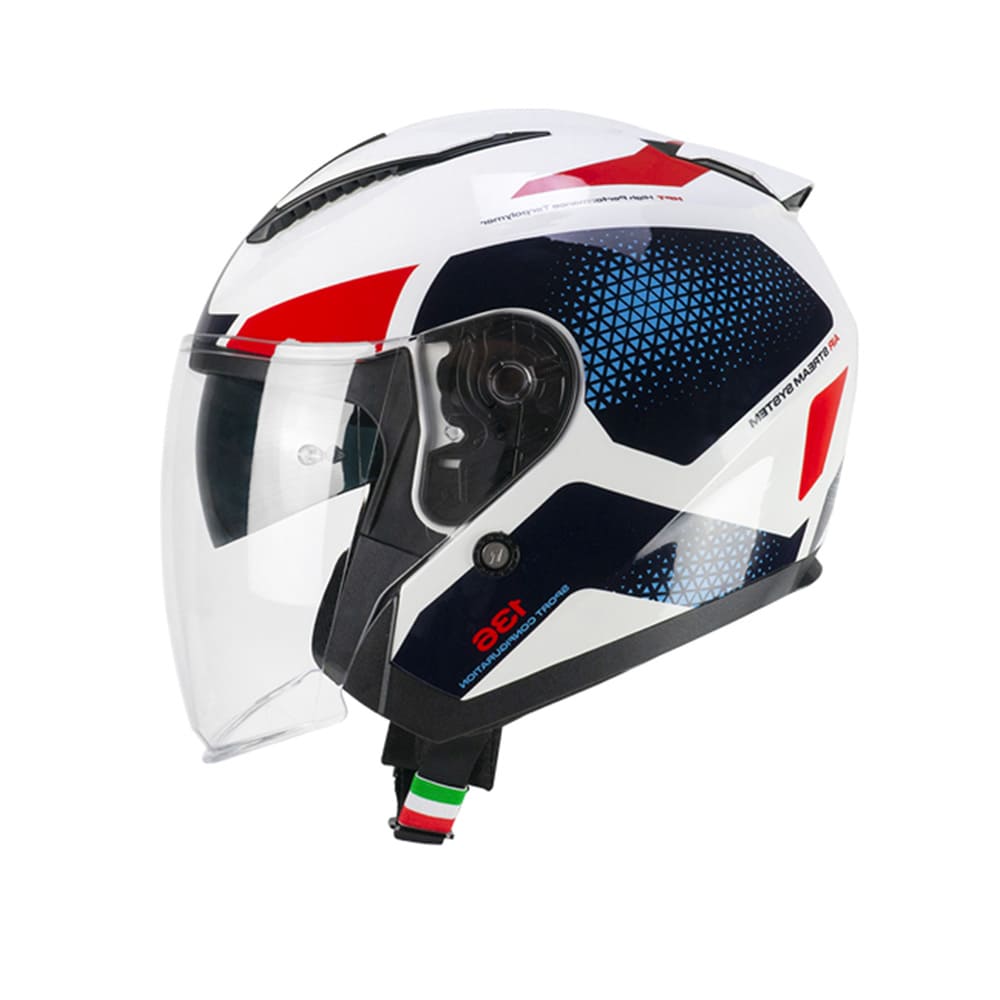 CGM 136G DNA GALAXY JET CASCO MOTO BLANCO AZUL