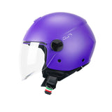 CGM 167A FLO MONO Cara Abierta Jet Casco Morado Mate Largo
