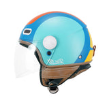 CGM 191G PIX SPRINT JET CASCO Azul claro naranja mate largo
