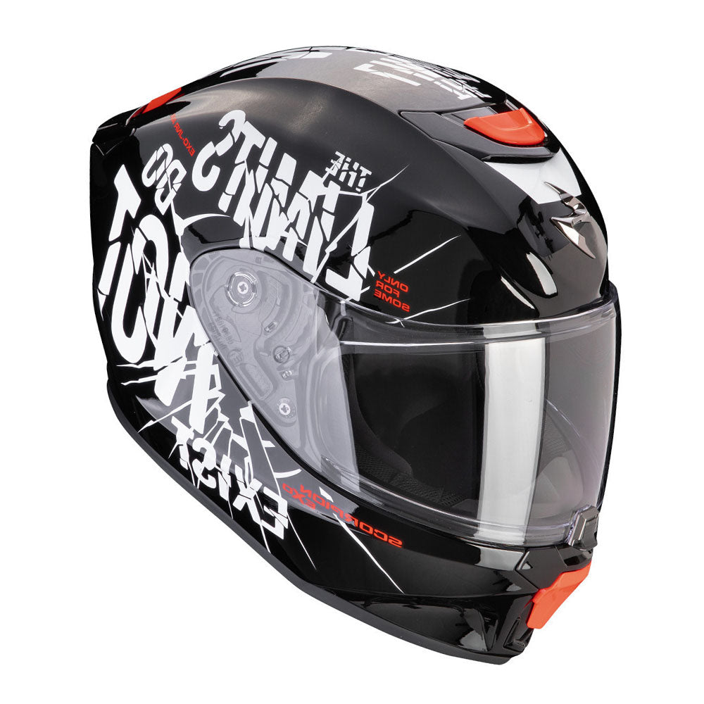 SCORPION  - EXO-JNR BOUM Integral Casco Negro-Blanco