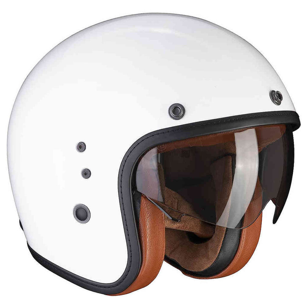 SCORPION - BELFAST EVO LUXE ABIERTO CASCO Blanco - CASCO
