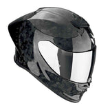 SCORPION EXO R1 EVO CARBON AIR SOLID INTEGRAL CASCO Negro