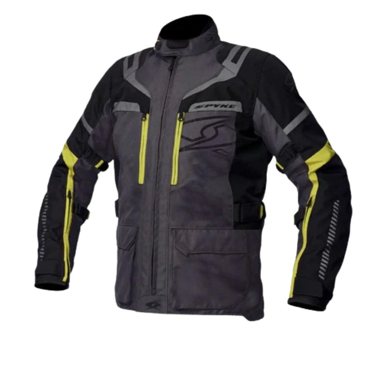 SPYKE Meridian Dry Techno Man Jacket Negro/Antra/Amarillo