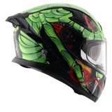 AXOR APEX VENOMOUS DV CASCO INTEGRAL DE MOTOCICLETA NEGRO_VERDE