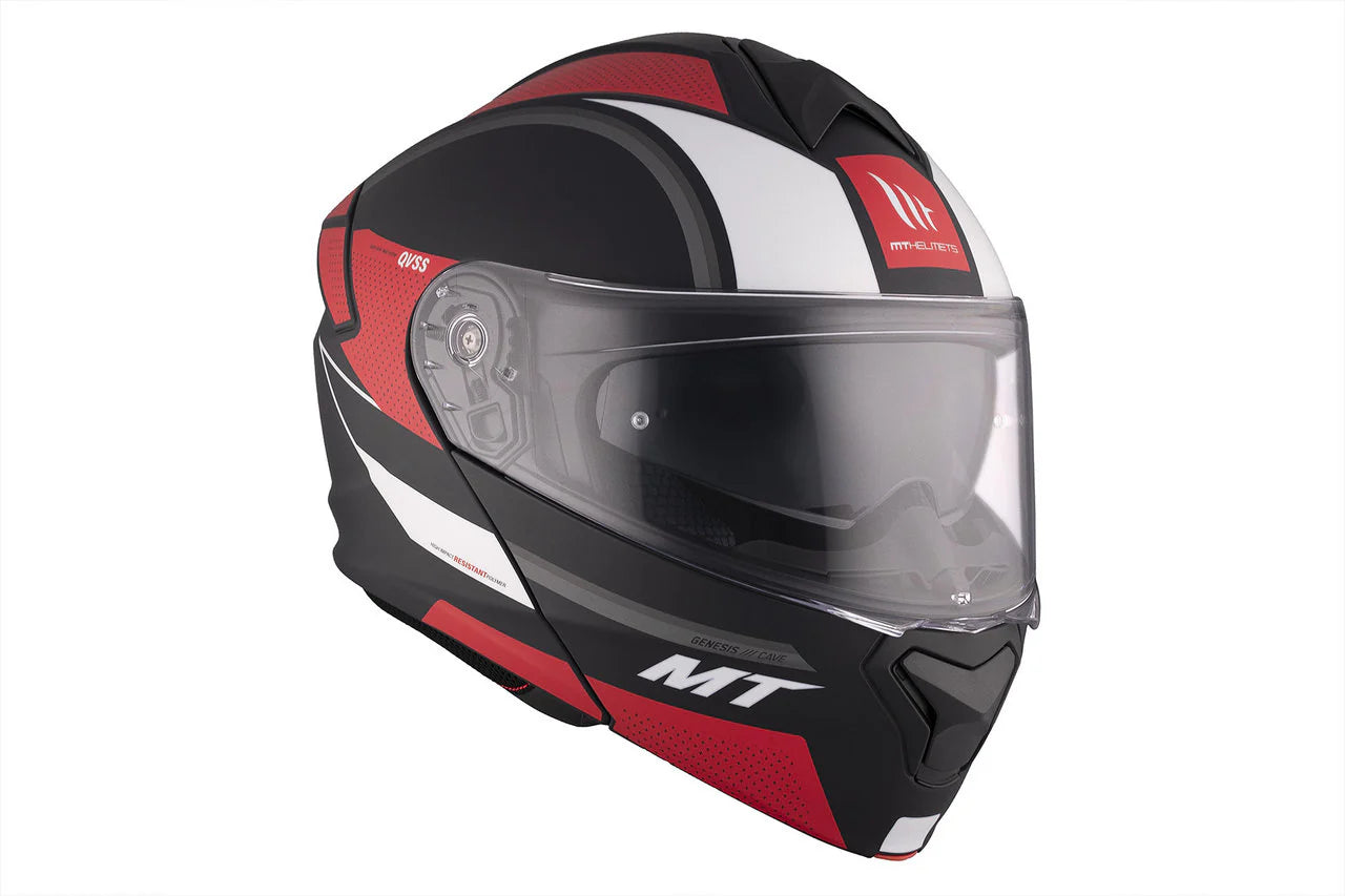 MT GENESIS SV CAVE A5 MATE CASCO DE MOTO ABATIBLE HACIA ARRIBA