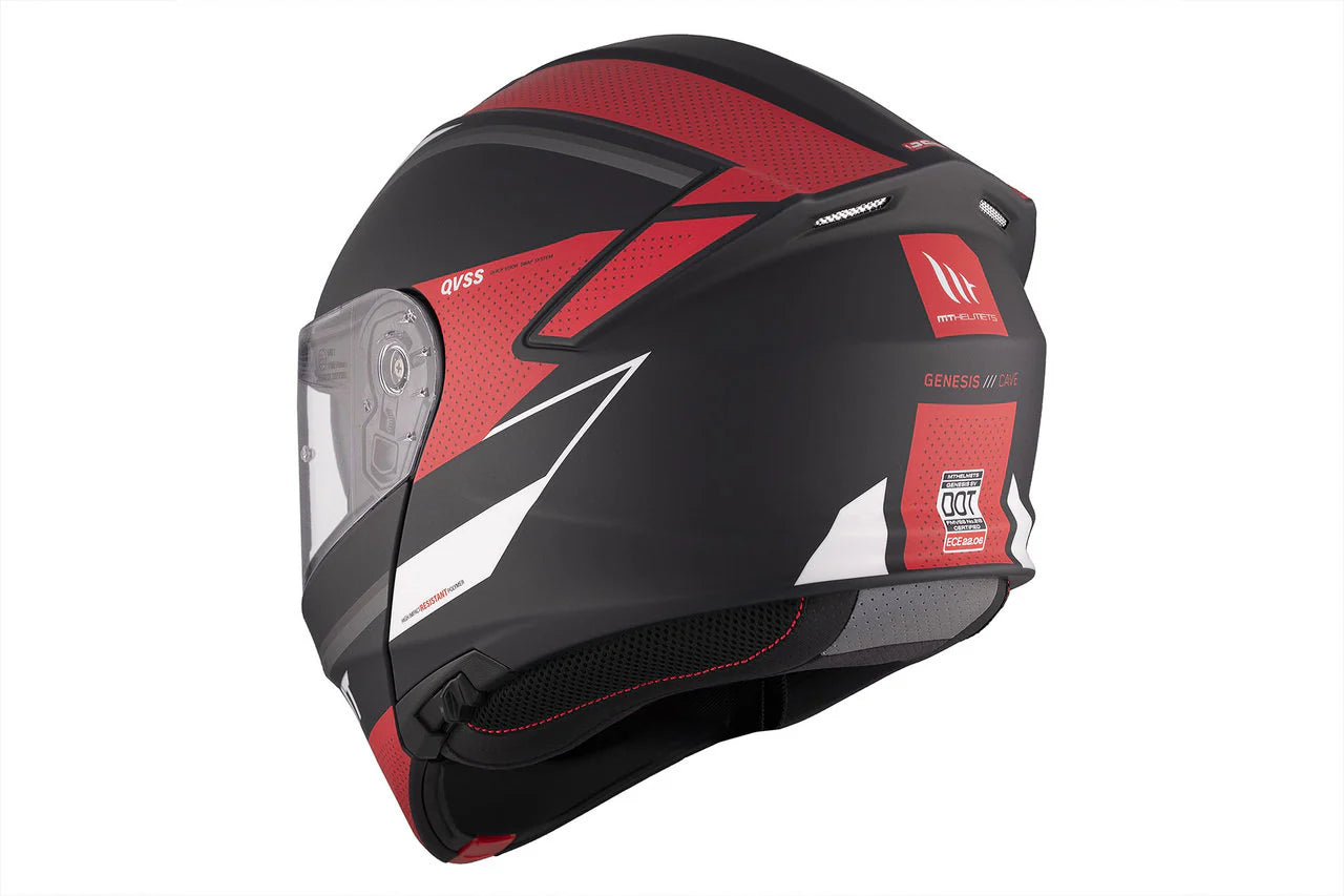 MT GENESIS SV CAVE A5 MATE CASCO DE MOTO ABATIBLE HACIA ARRIBA