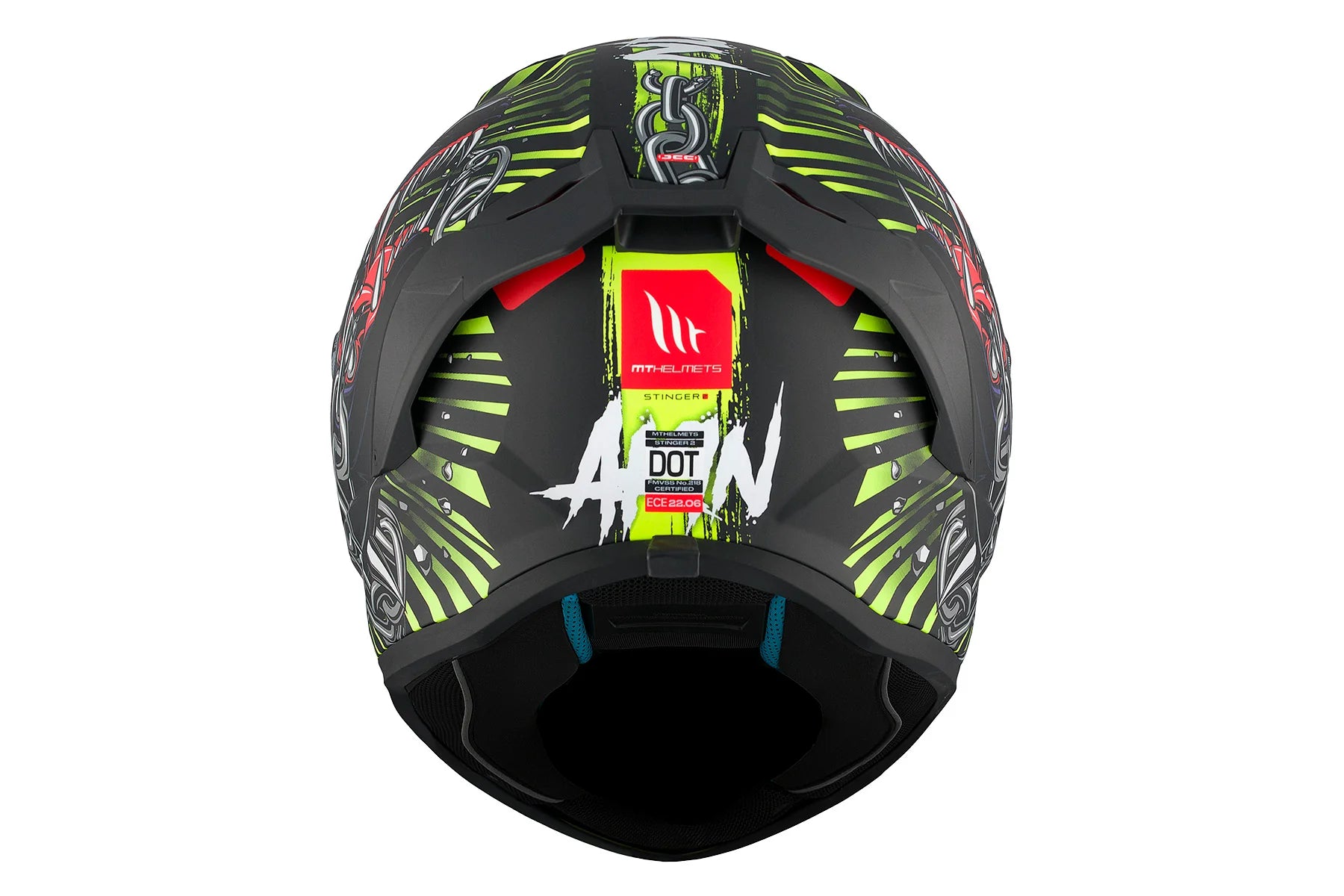 MT Stinger 2 AKIN A3 mate Casco integral para motocicleta homologación ECE