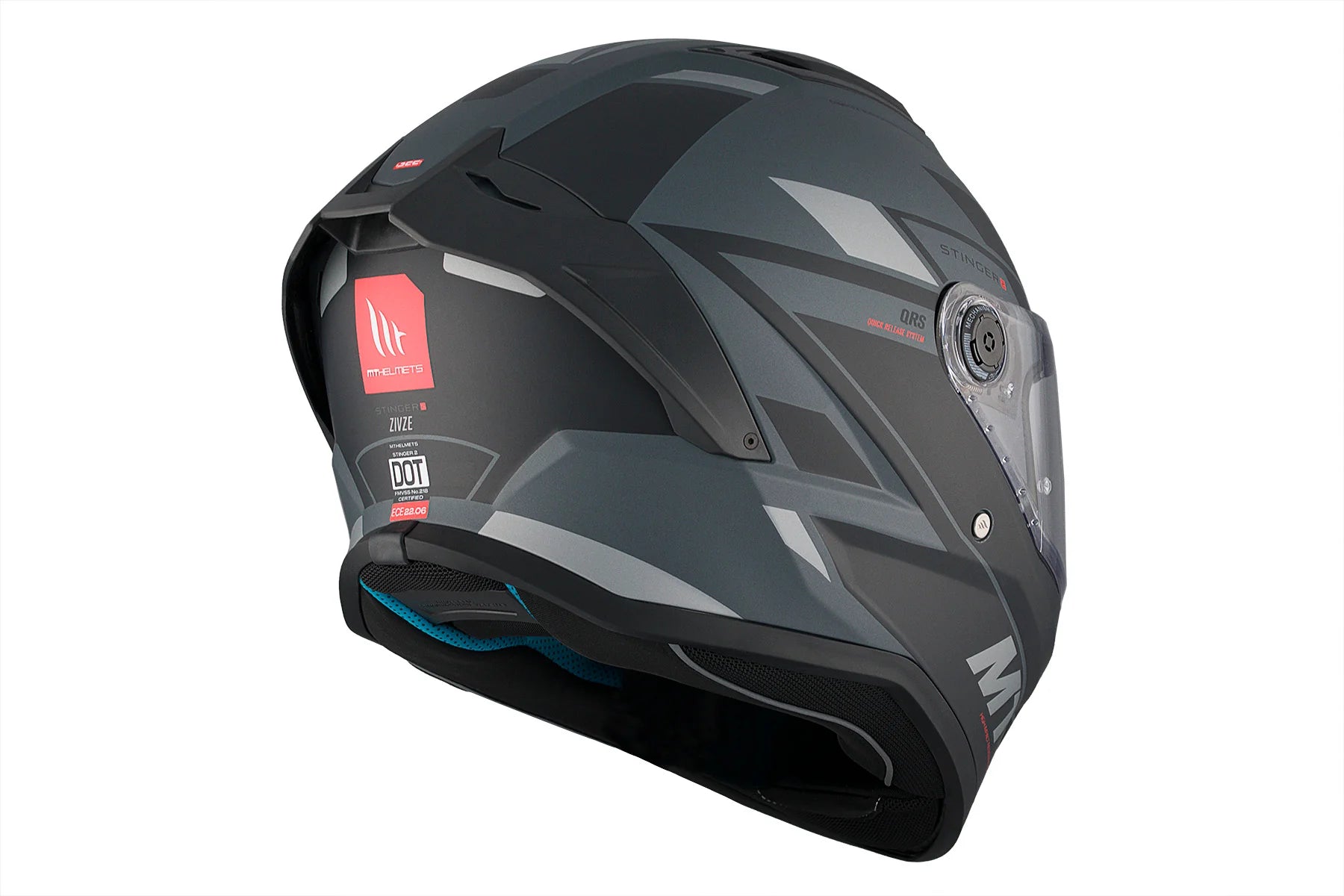 MT Stinger 2 Zivze C2 Casco integral para motocicleta Mate