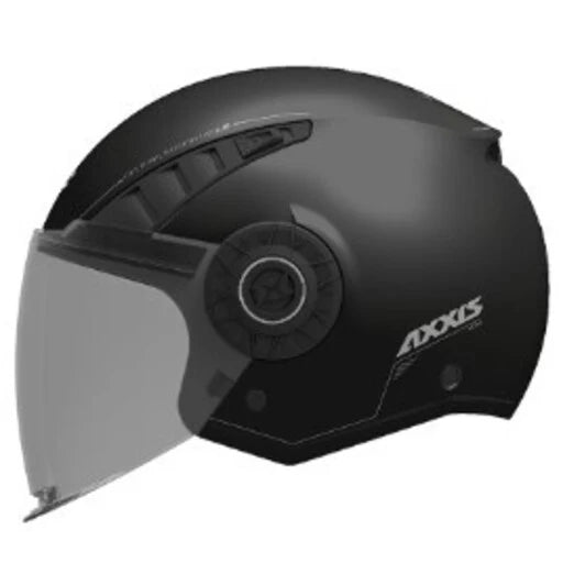AXXIS OF513B METRO S SOLID A1 NEGRO BRILLO CASCO DE MOTO NEGRO BRILLO