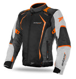 SEVENTY SD-JR47 Chaqueta De Competición Motocicleta Winter Negra/Hielo/Naranja