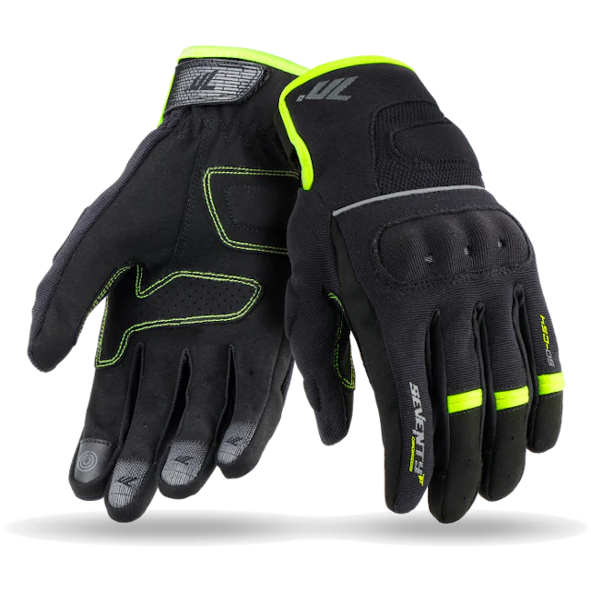 SEVENNTY LUVAS SD-C54 VERÃO URBAN HOMEM PRETO/AMARELO FLUO