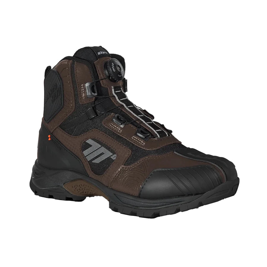 SEVENTYSD-BA7 STELVIO LOW Botas De Aventura Para Motocicleta Unisex Negro Marrón - BOTAS