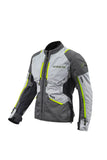 SEVENTY SD-JT67 TANAMI Chaqueta De Moto Para Hombre Negro/Gris/Amarillo Fluorescente