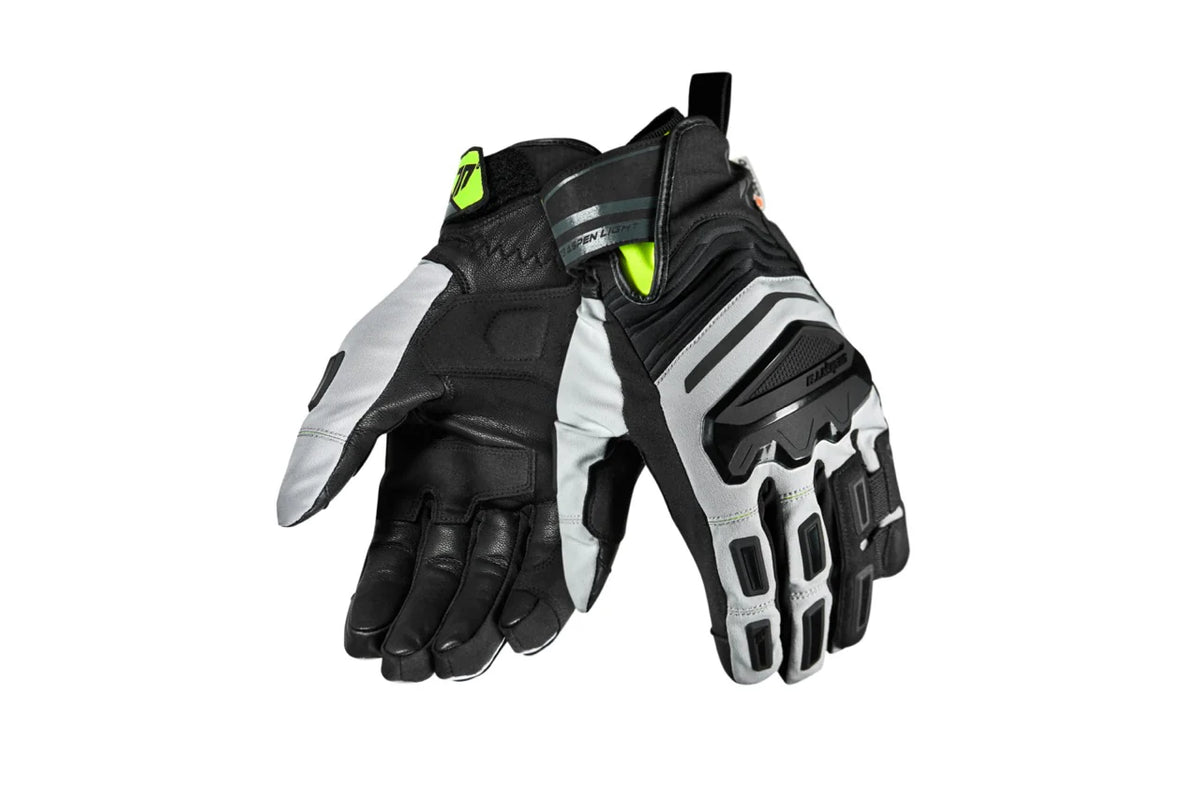 SEVENTY SD-T13 ASPEN LIGHT Guantes De Moto Para Hombre Gris/Amarillo Fluor - GUANTES
