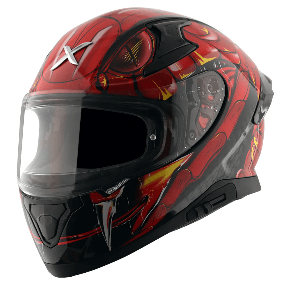 AXOR APEX VENOMOUS DV CASCO INTEGRAL DE MOTOCICLETA NEGRO_ROJO