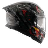 AXOR APEX VENOMOUS DV CASCO INTEGRAL DE MOTOCICLETA NG MATE_GRIS