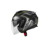 GIVI X.25 CASCO JET TRACE GRIS NEGRO AMARILLO