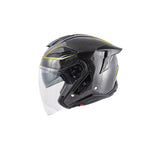 GIVI X29 Casco Jet Para Scooter De Carbono BR Dorado