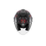 SHARK Rs Jet Carbon Shaytan Anthracite Negro Mate Rojo Casco