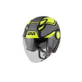 CASCO CHORRO GIVI 123/STRATOS.D/SHADE NEGRO/AMARILLO